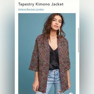 Helene Bergman for Anthropologie Kimono Jacket Size 8